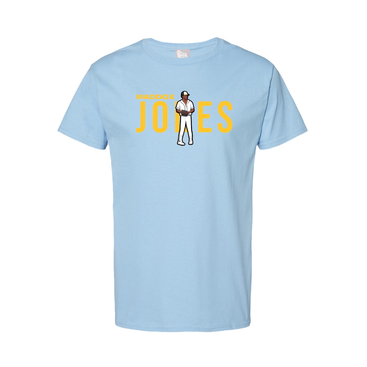 Youth Tee — Player Name in Light Blue