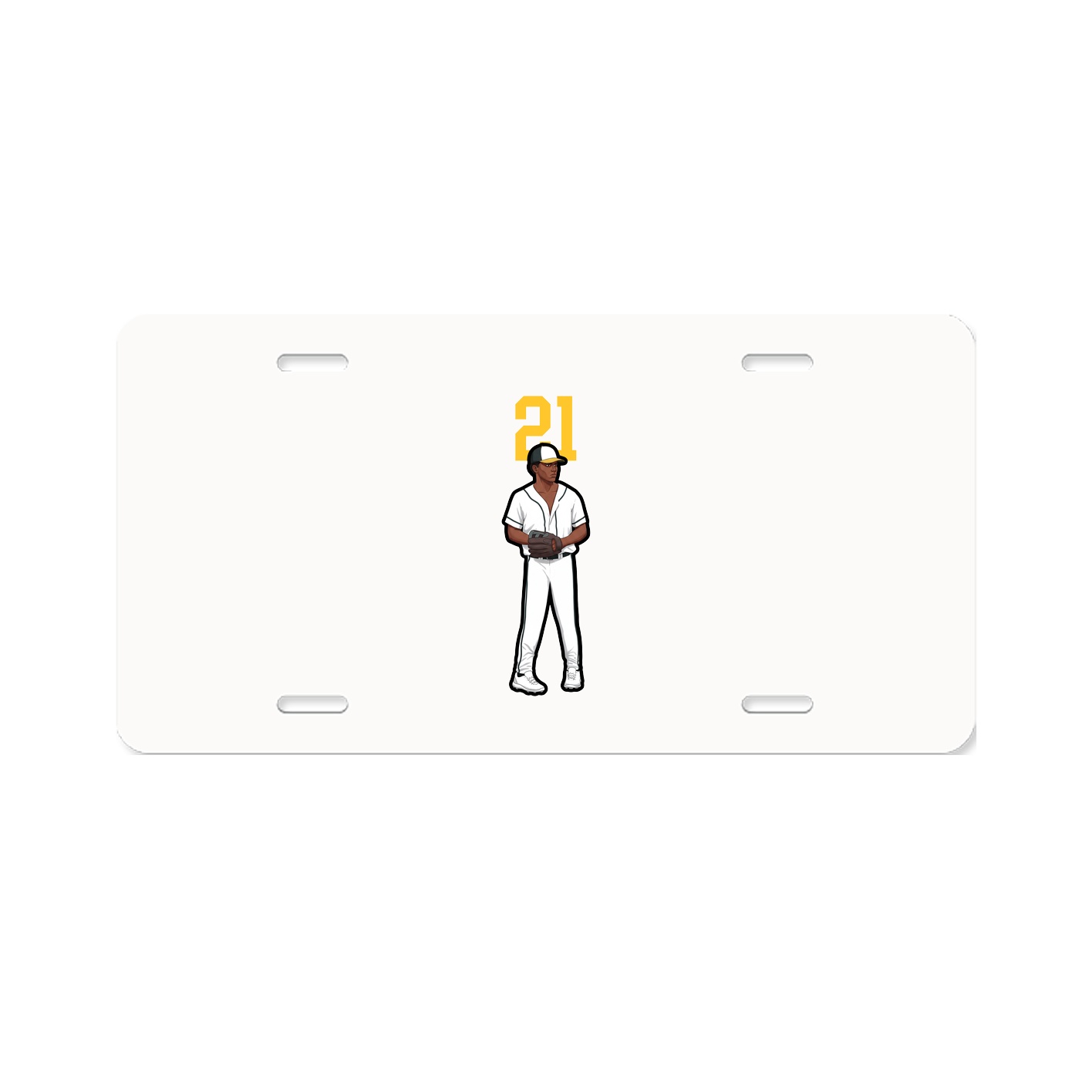 License Plate — Number Top in Classic