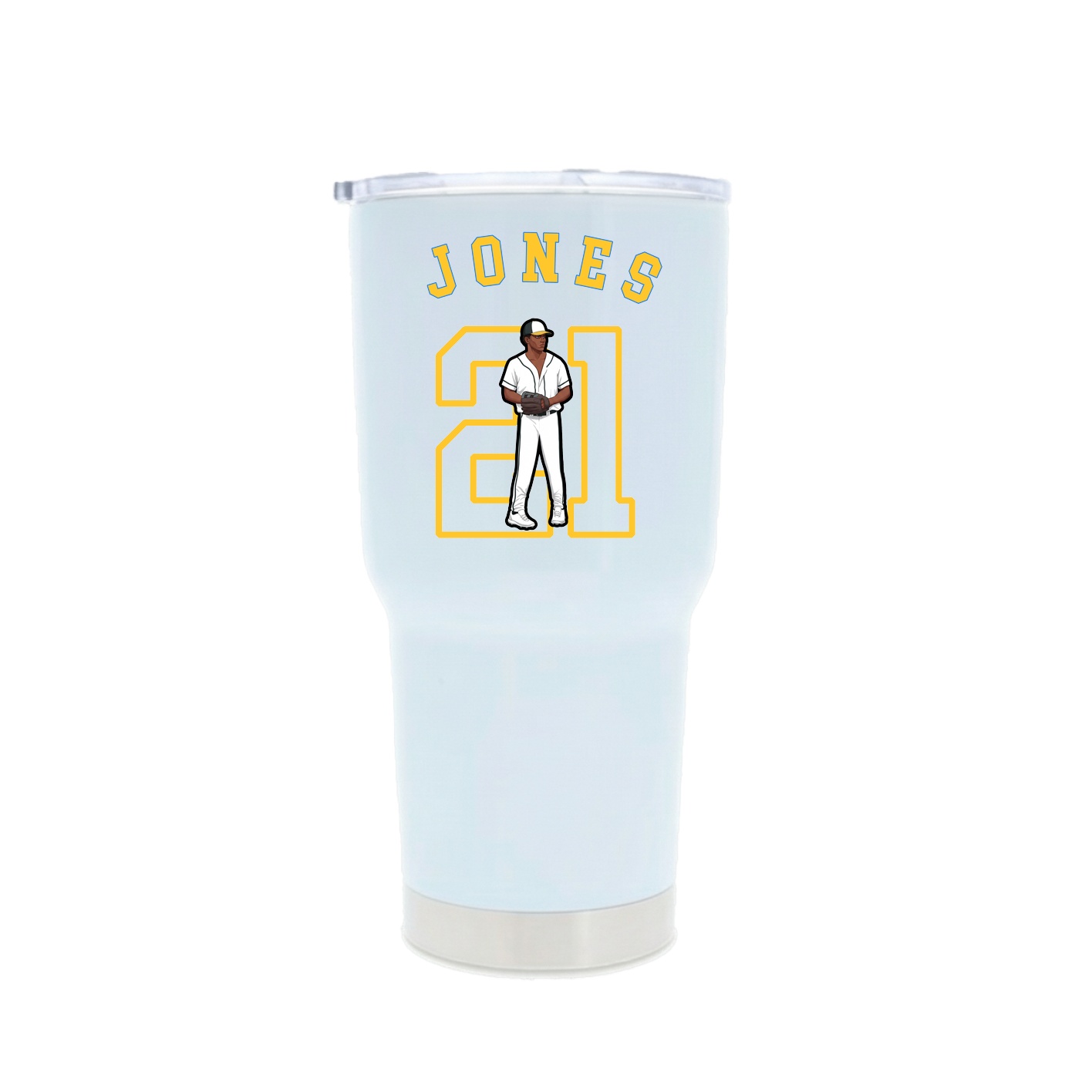 30oz Stainless Steel Tumbler — Shirsey Arch in White