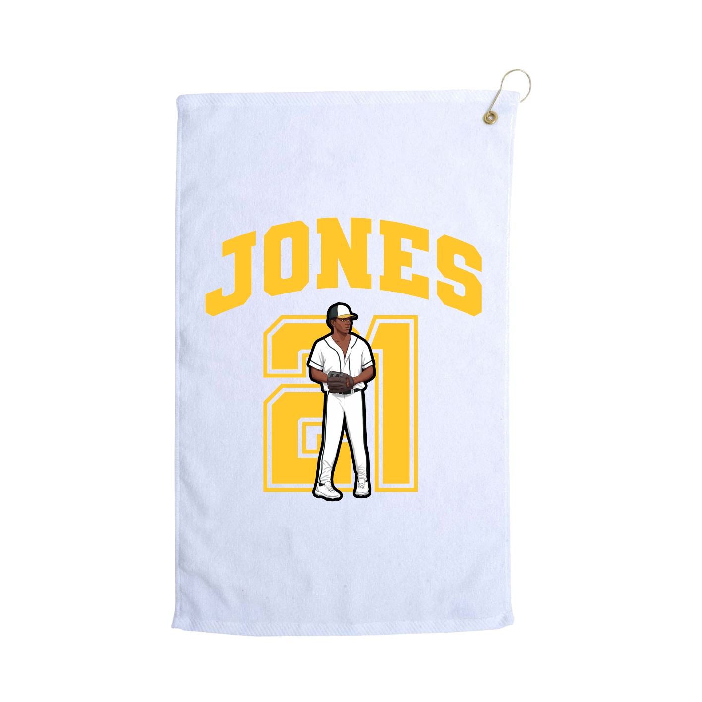 Golf Towel — Number in White