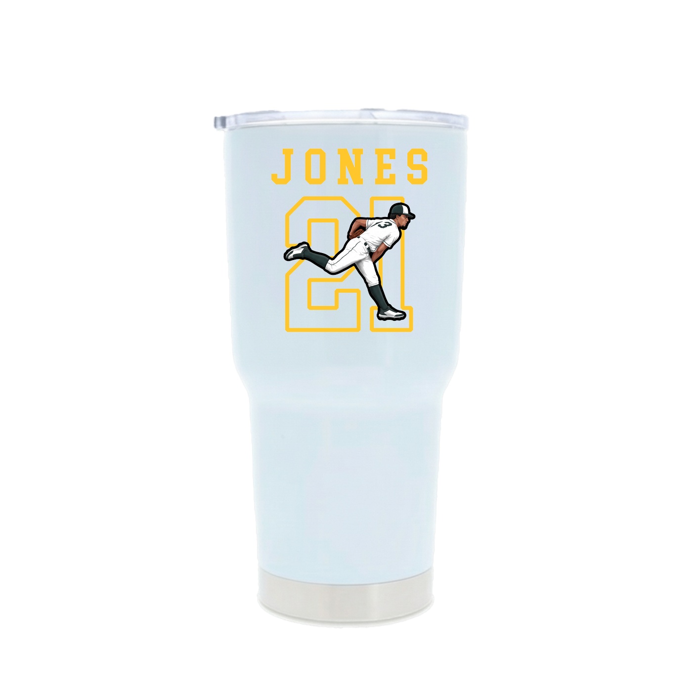 30oz Stainless Steel Tumbler — Shirsey in White