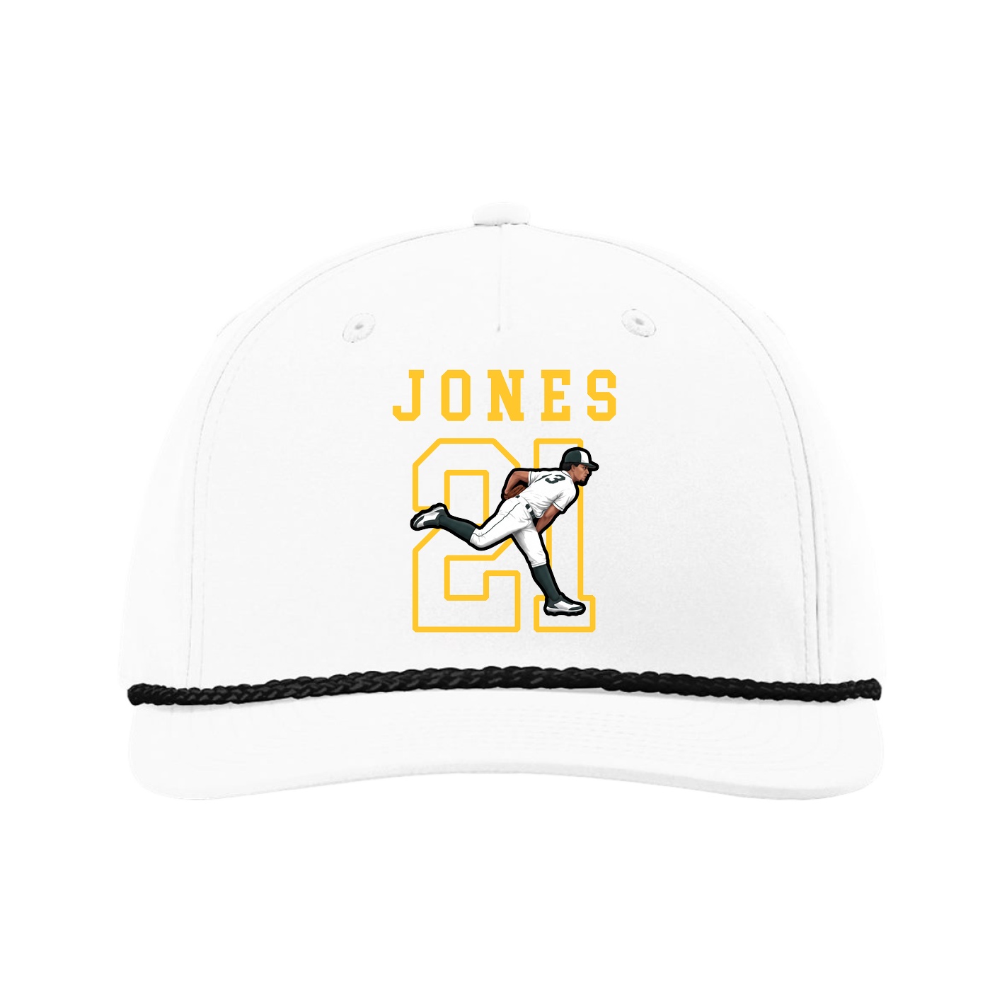 Five-Panel Classic Rope Cap — Shirsey in White