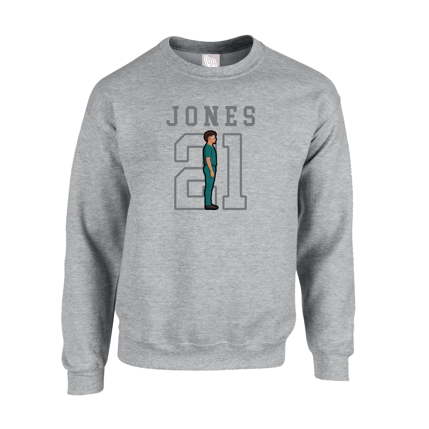 Fleece Crew — Shirsey in Grey