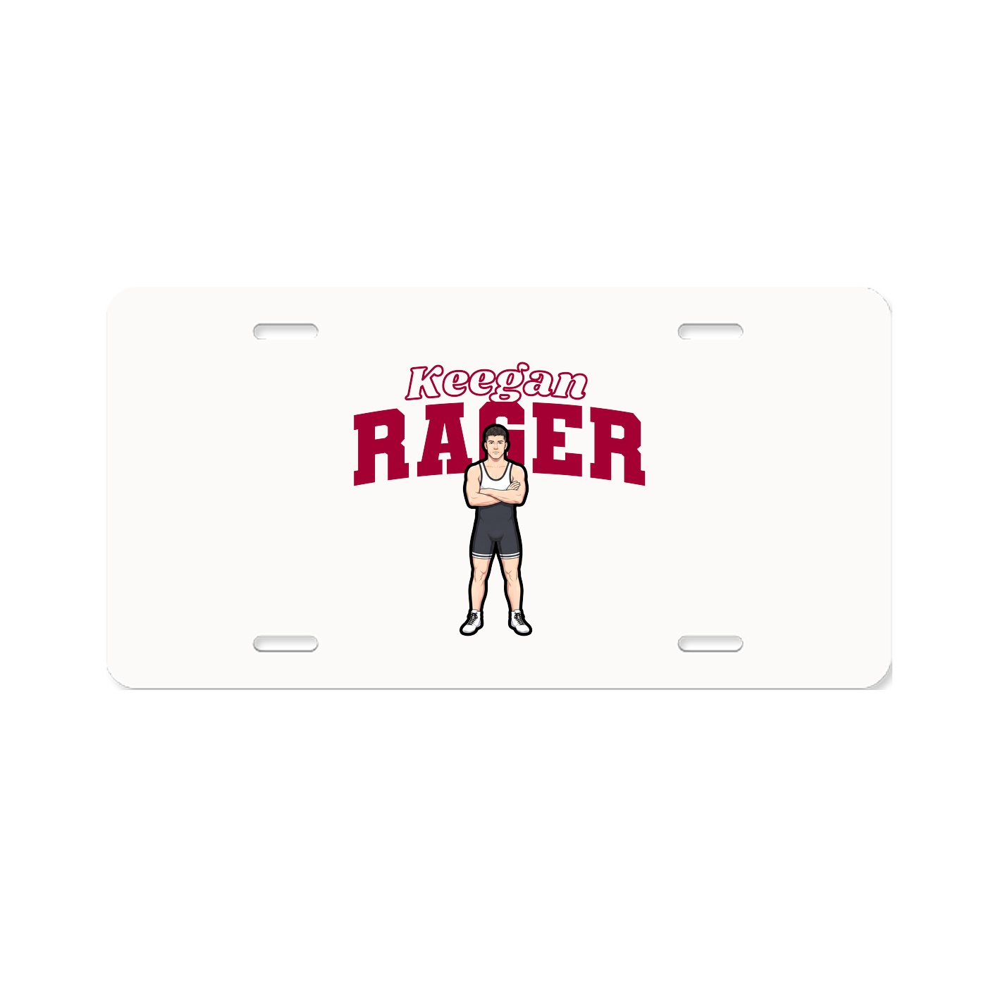 License Plate — Name Arch in Classic