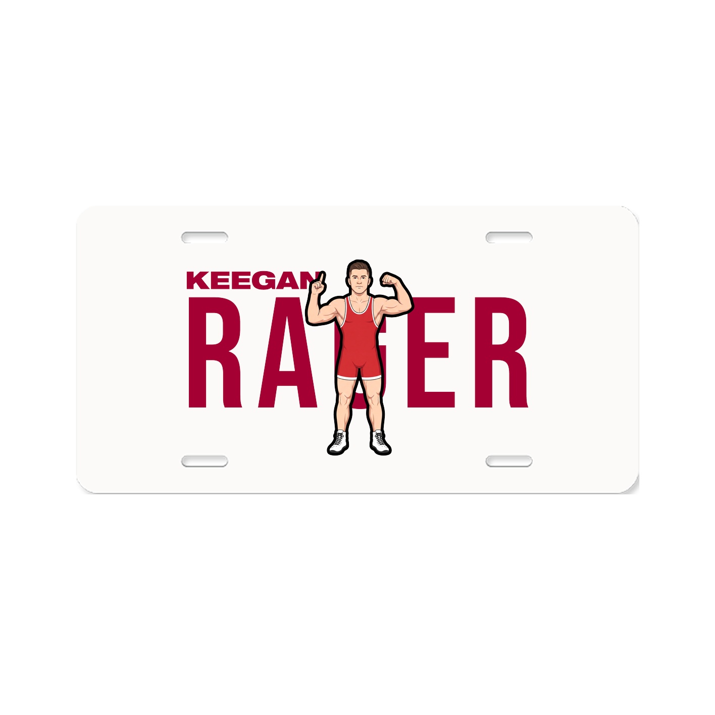 License Plate — Player Name in Classic
