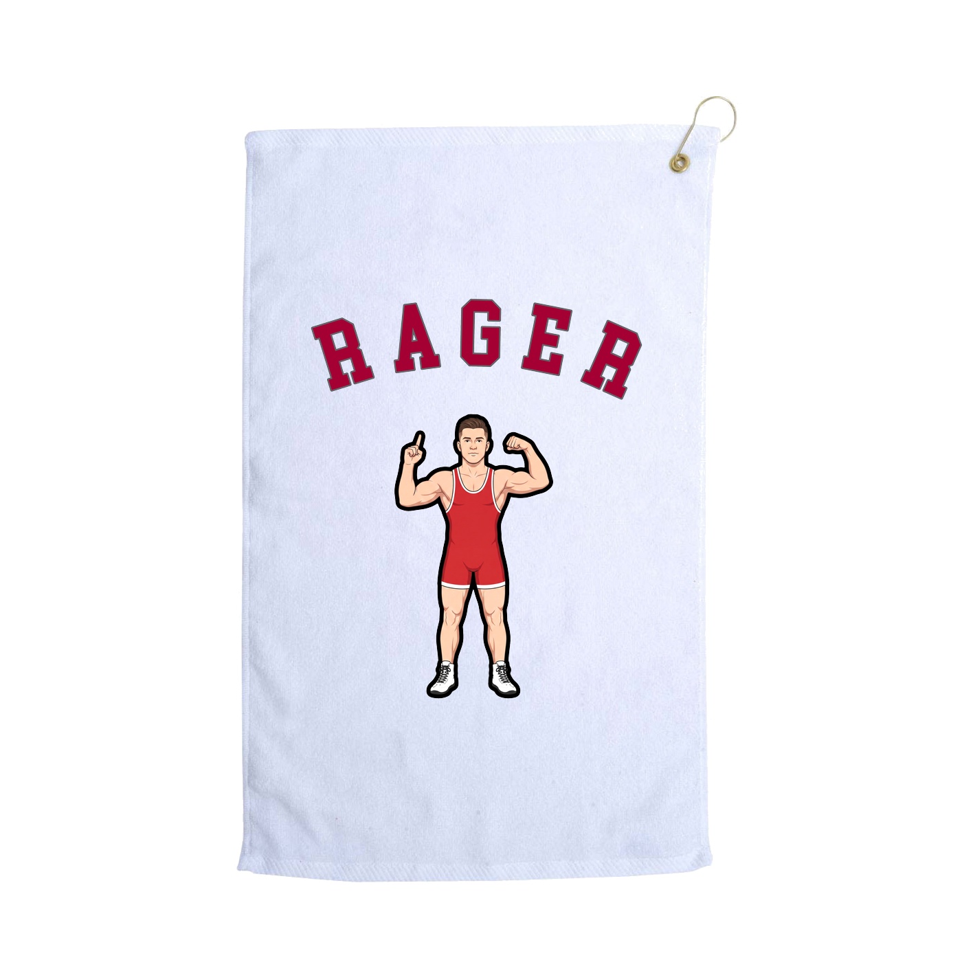 Golf Towel — Shirsey Arch in White