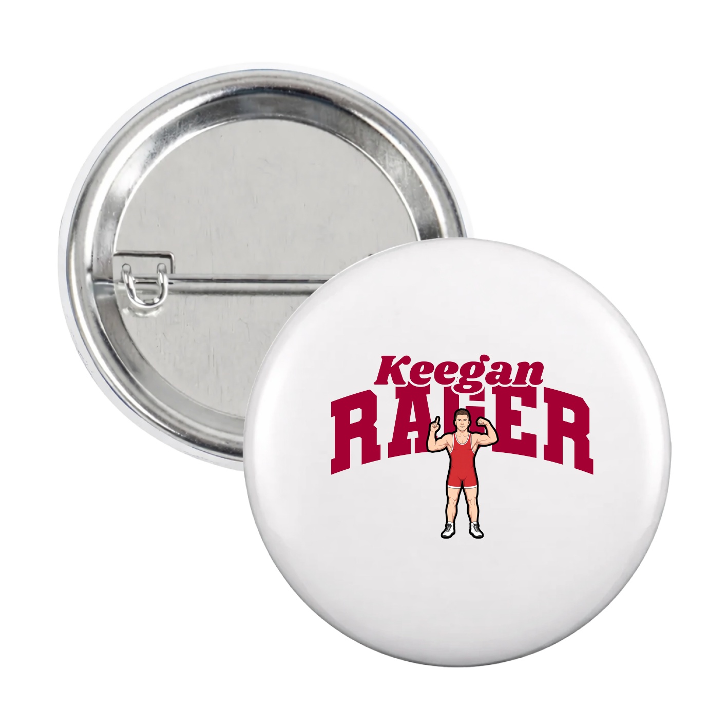Game Day Button — Signature Arch in White