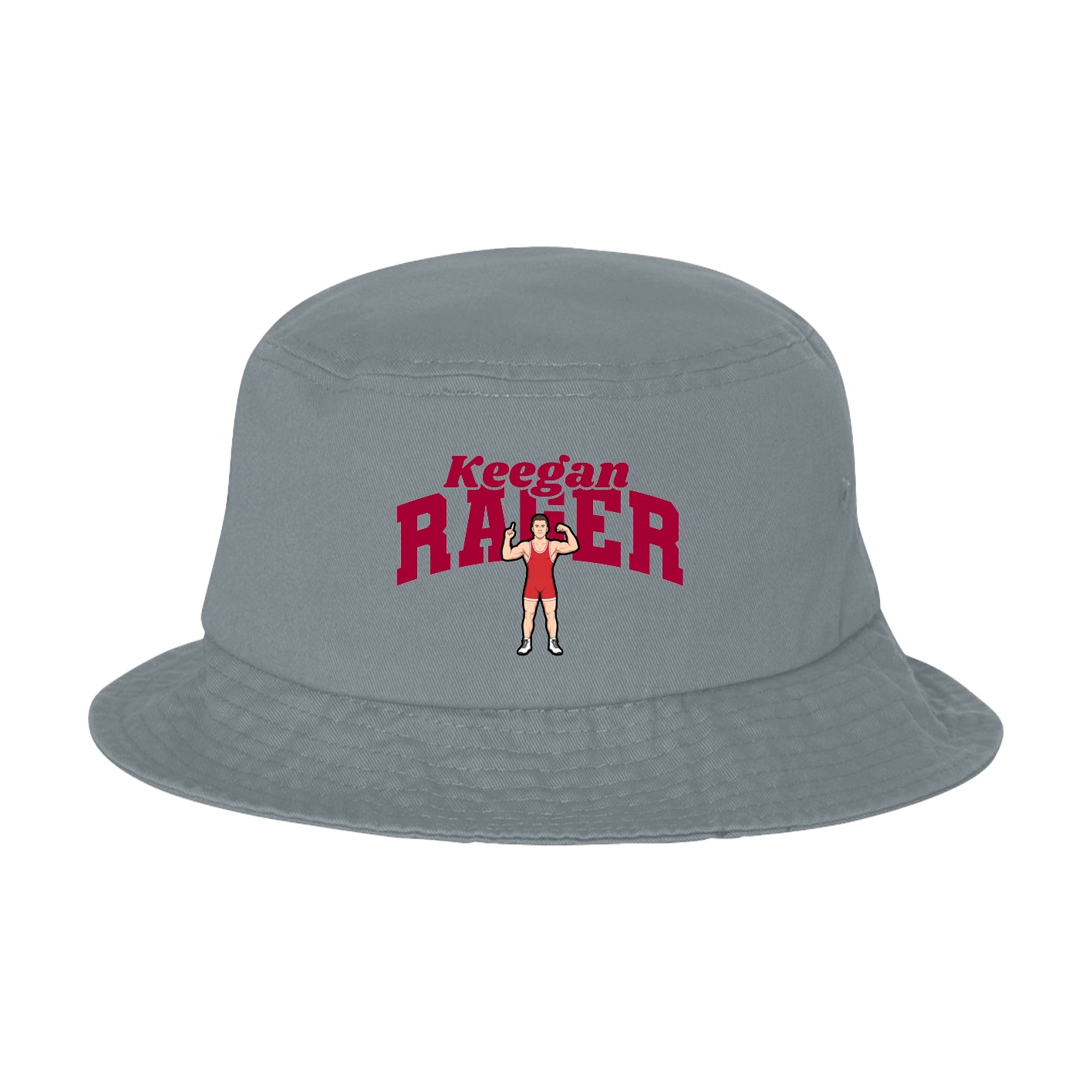 Bucket Cap — Signature Arch in Grey