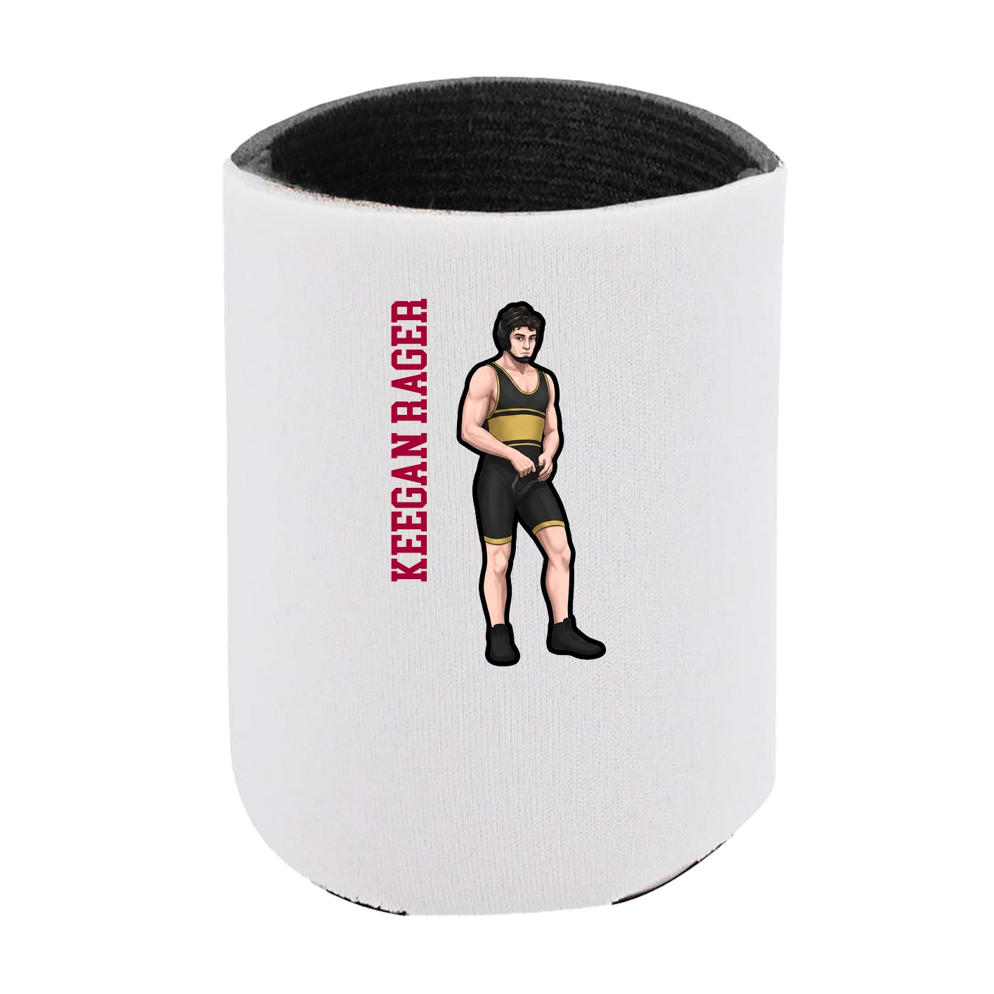 Can Holder — Name Vertical in White
