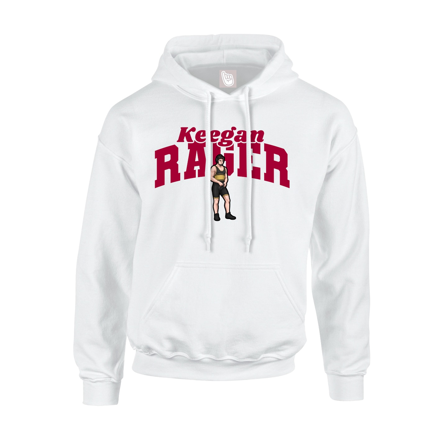 Hoodie — Signature Arch in White