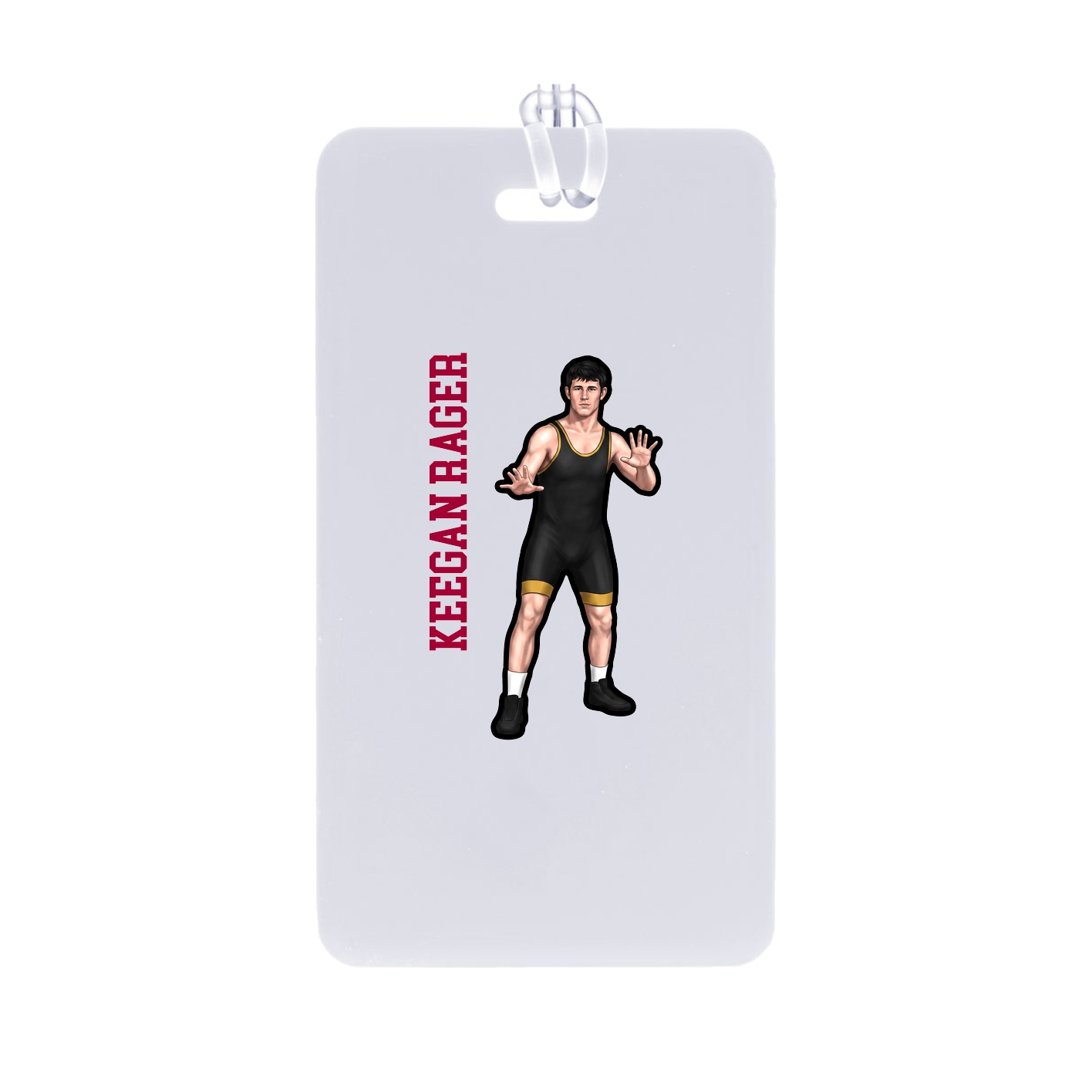 Bag Tag — Name Vertical in Classic