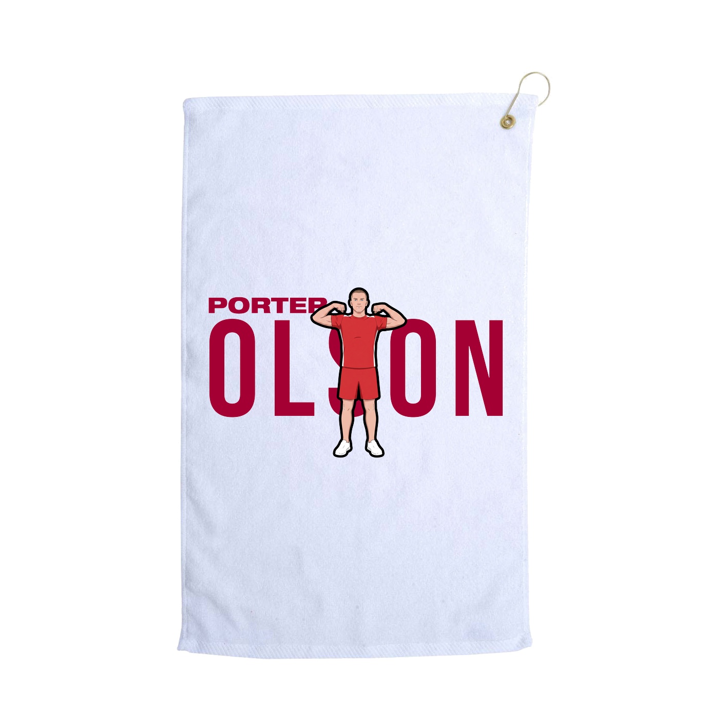 Golf Towel — Player Name in White