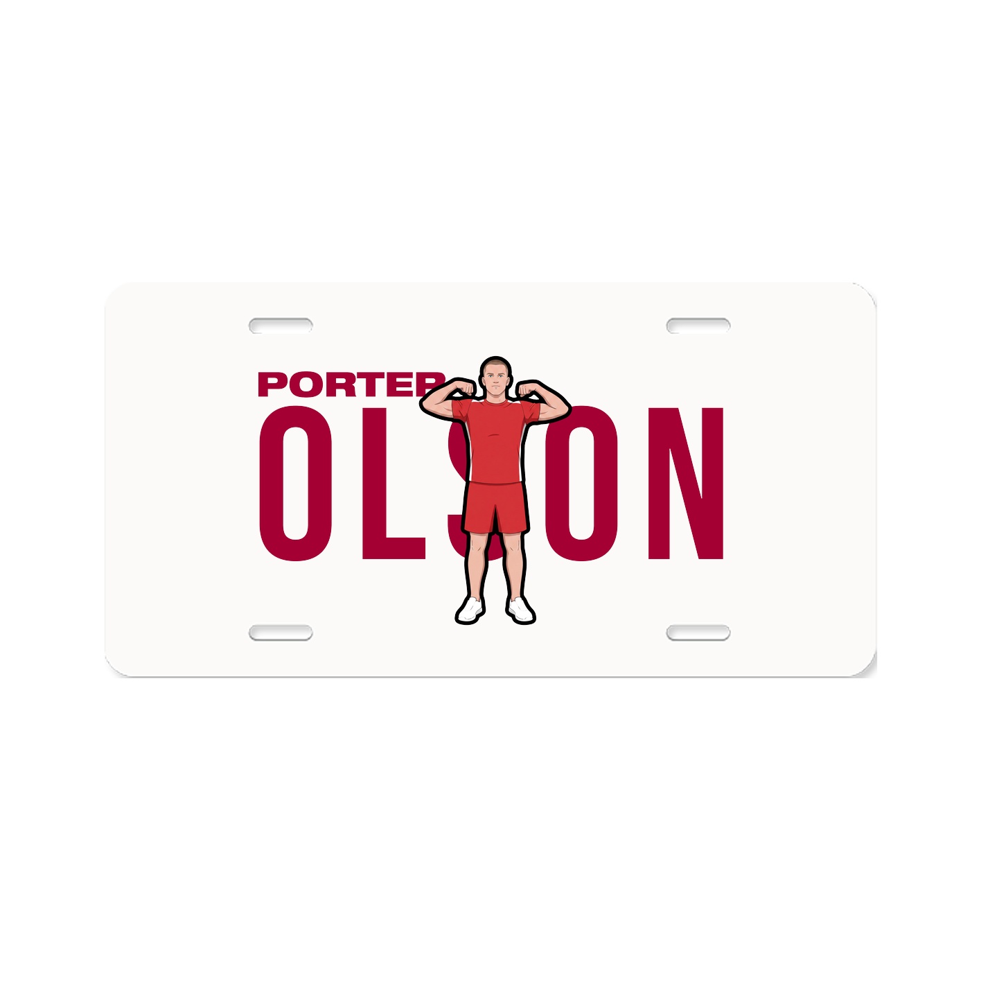 License Plate — Player Name in Classic
