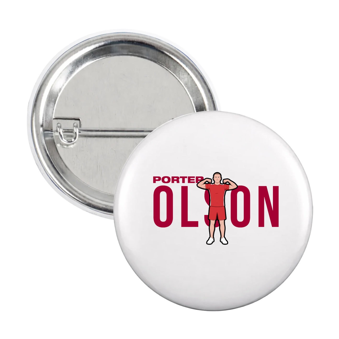 Game Day Button — Player Name in White