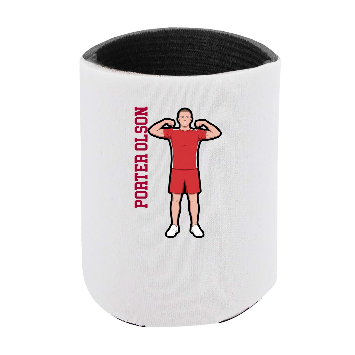 Can Holder — Name Vertical in White