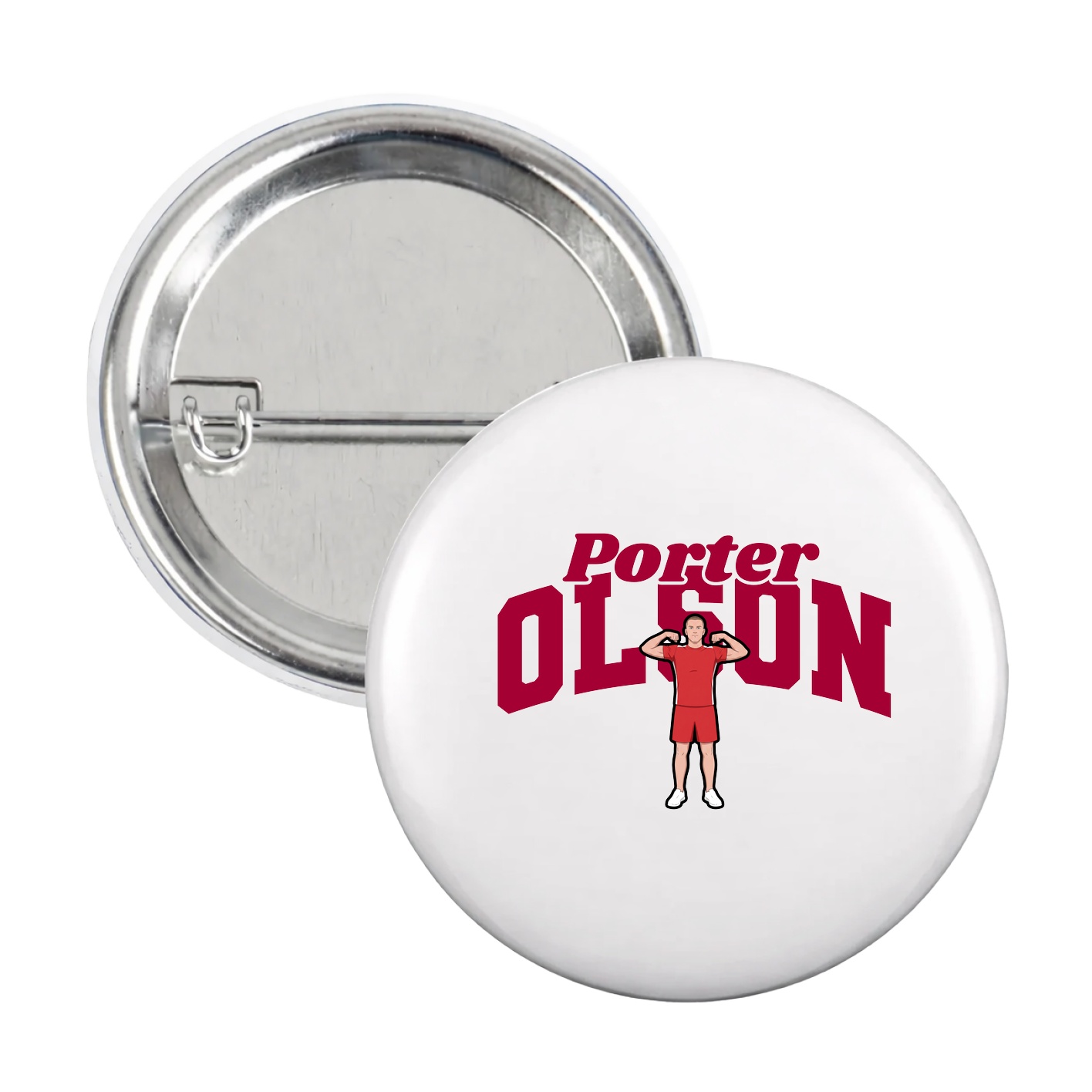 Game Day Button — Signature Arch in White