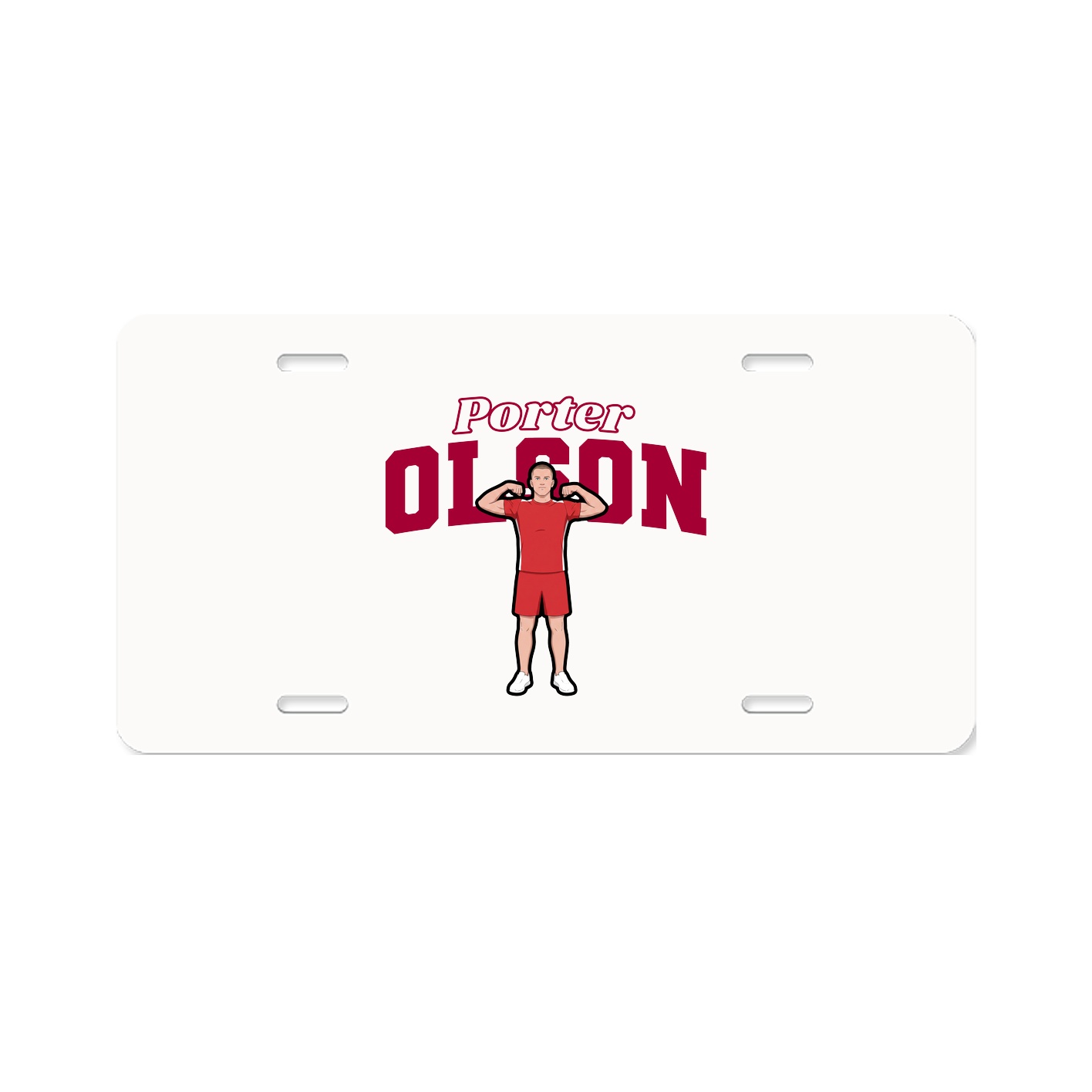 License Plate — Name Arch in Classic