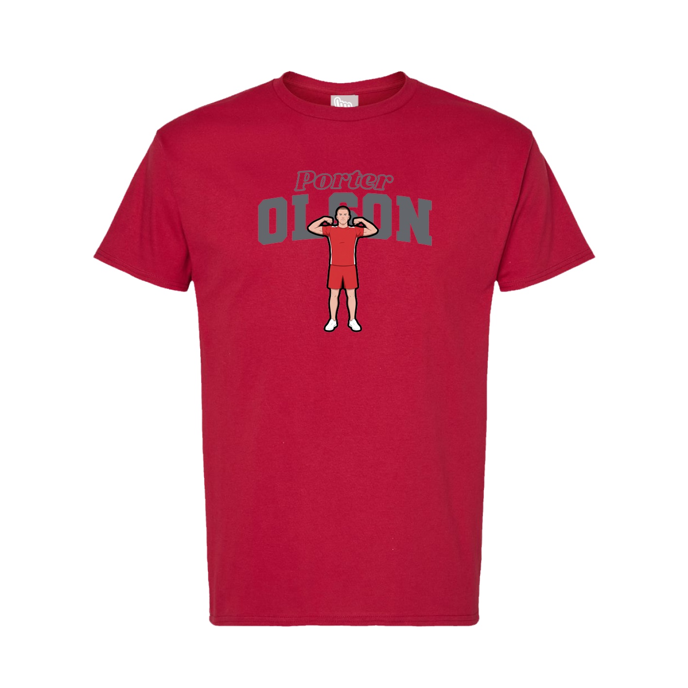 Tee — Name Arch in Crimson