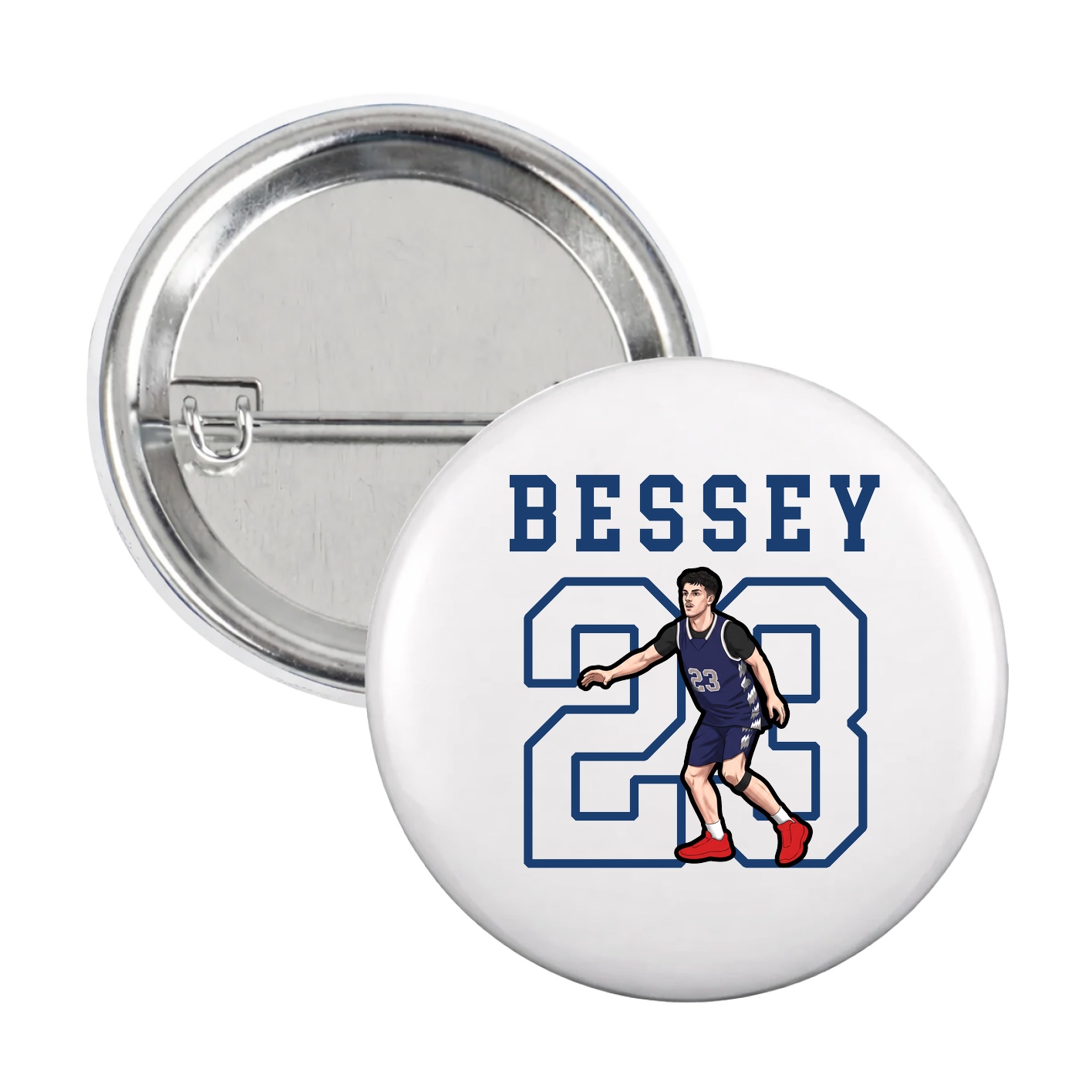 Game Day Button — Shirsey in White