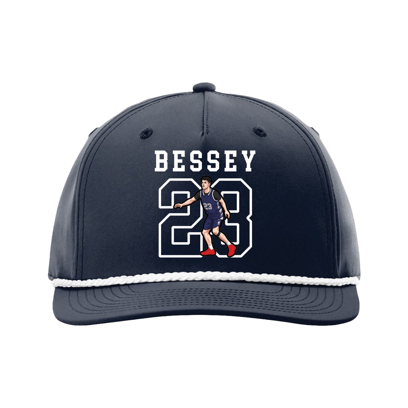 Five-Panel Classic Rope Cap — Shirsey in Navy