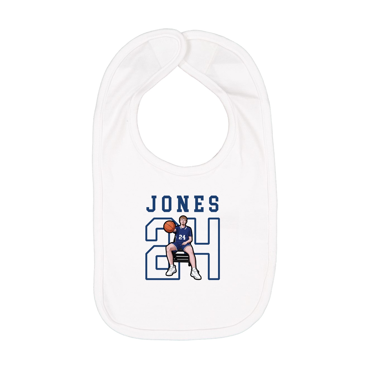 Infant Bib — Shirsey in White