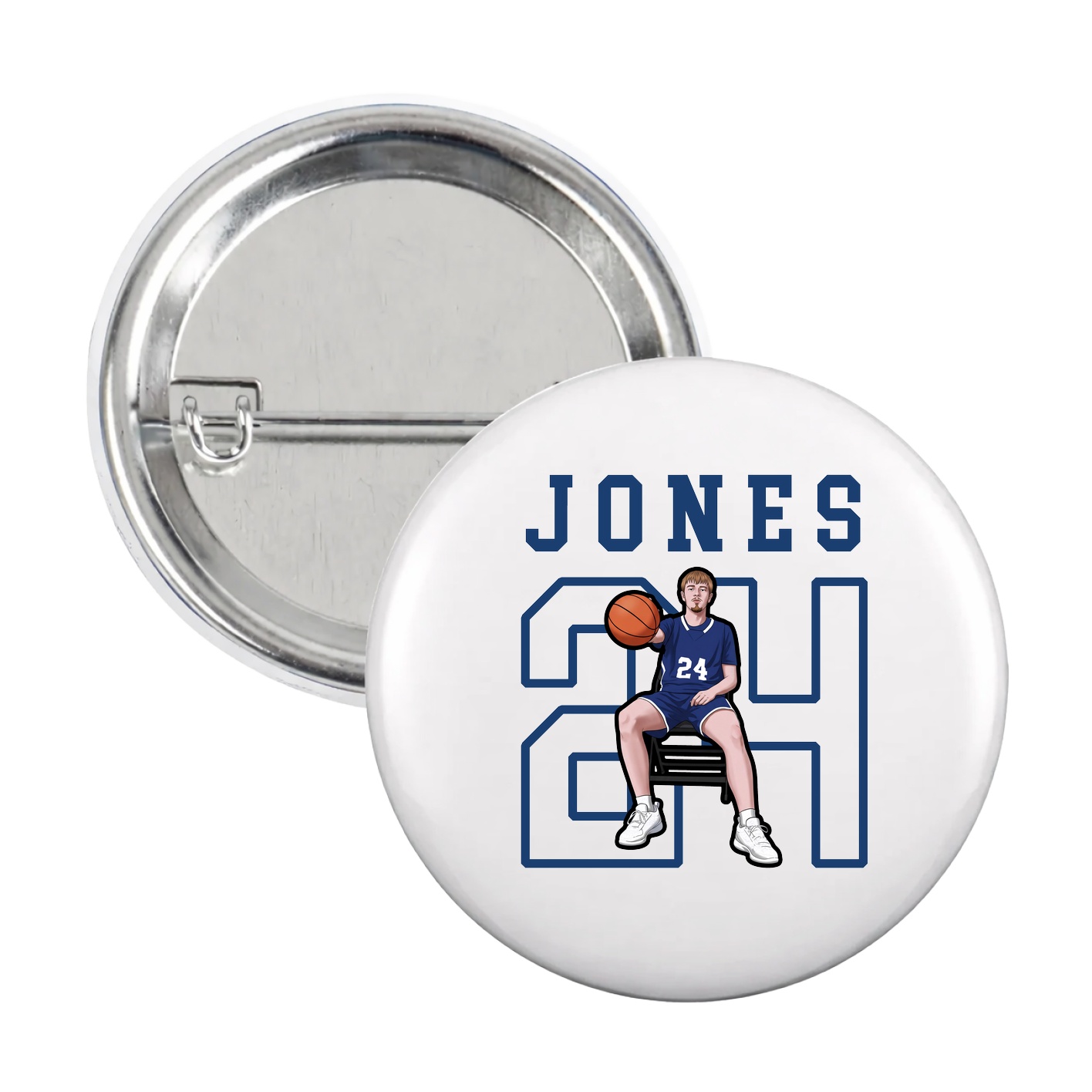Game Day Button — Shirsey in White