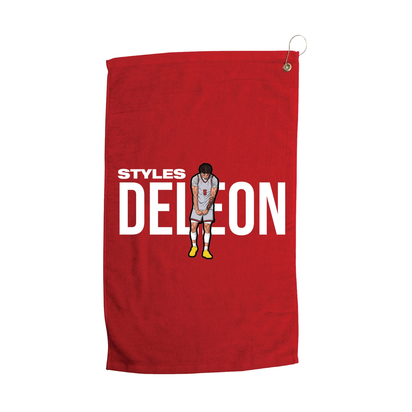 Golf Towel — Player Name in Red