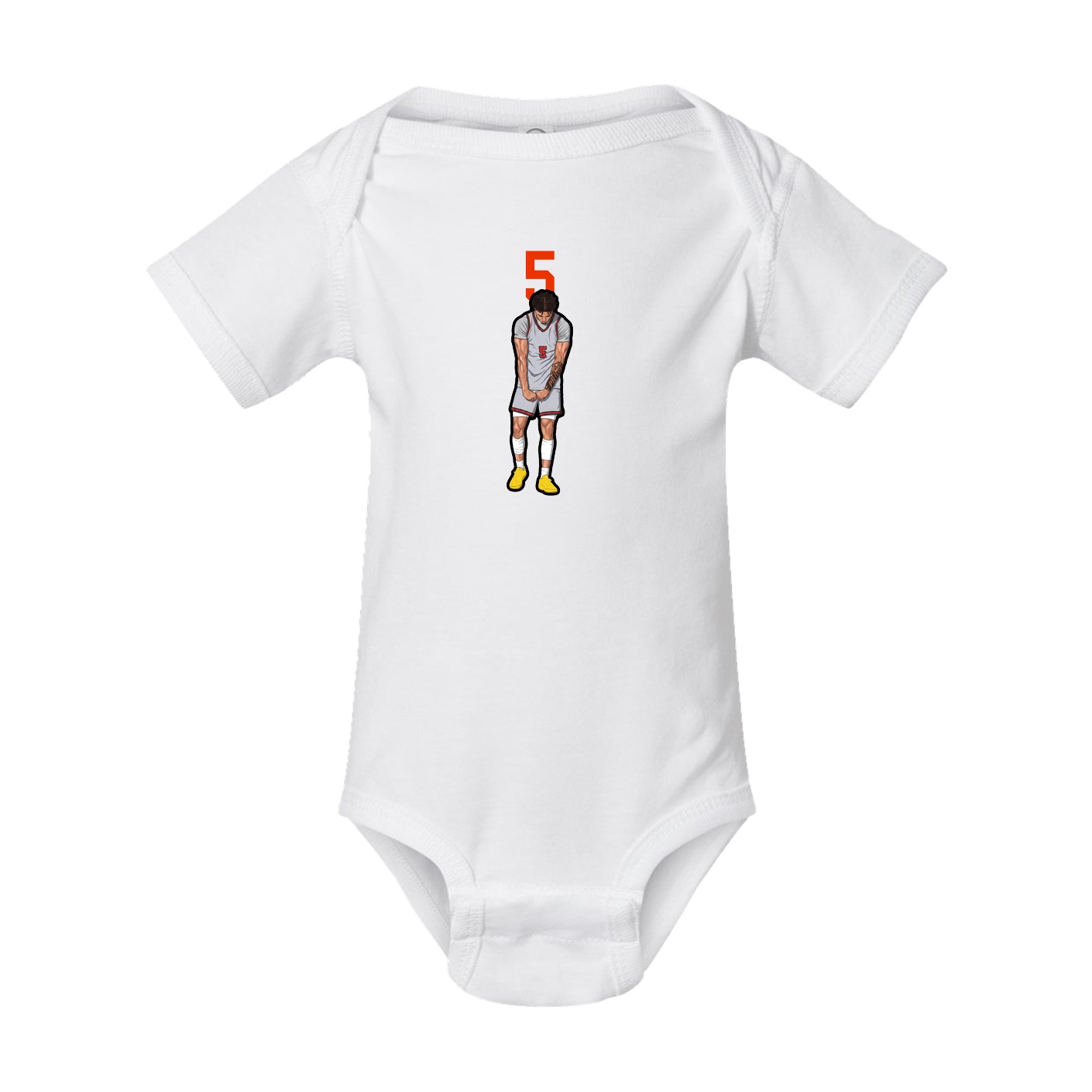Baby Onesie — Number Top in White