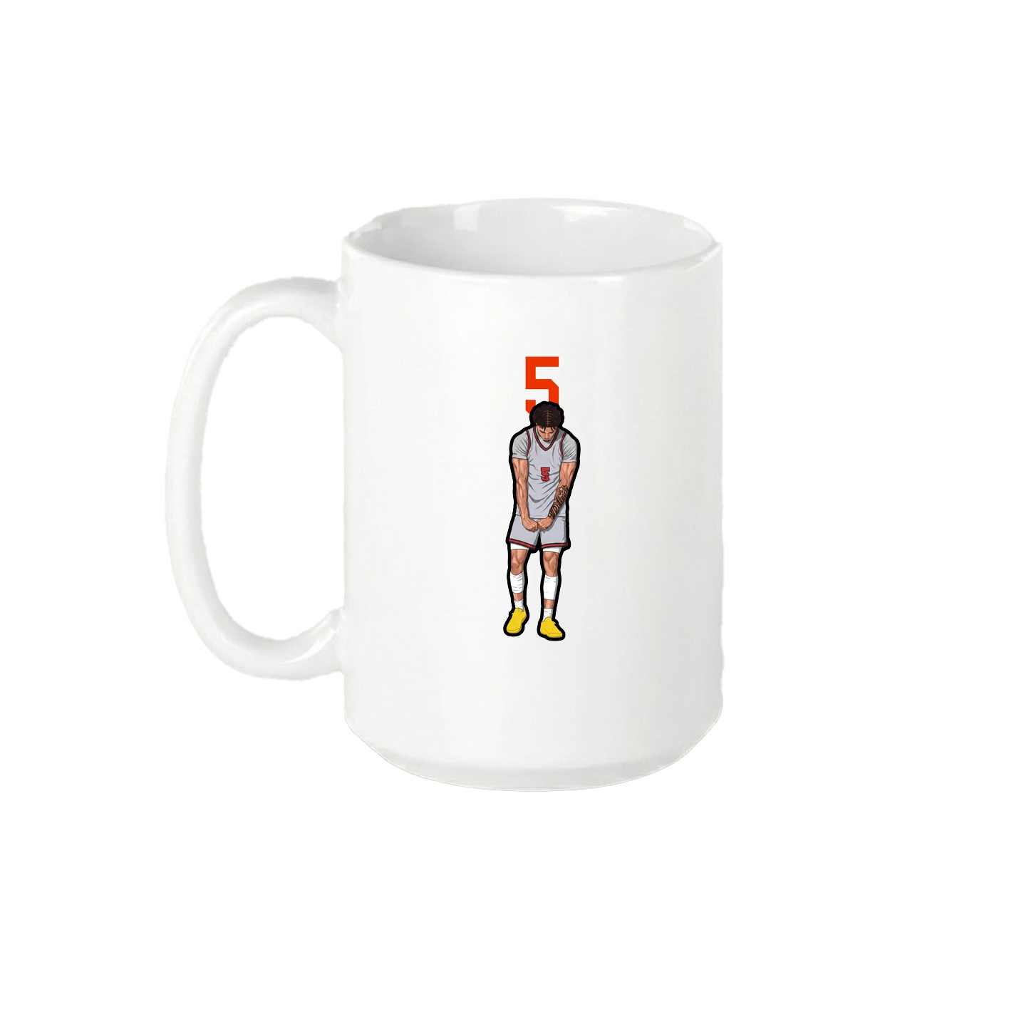 15oz Coffee Mug — Number Top in White