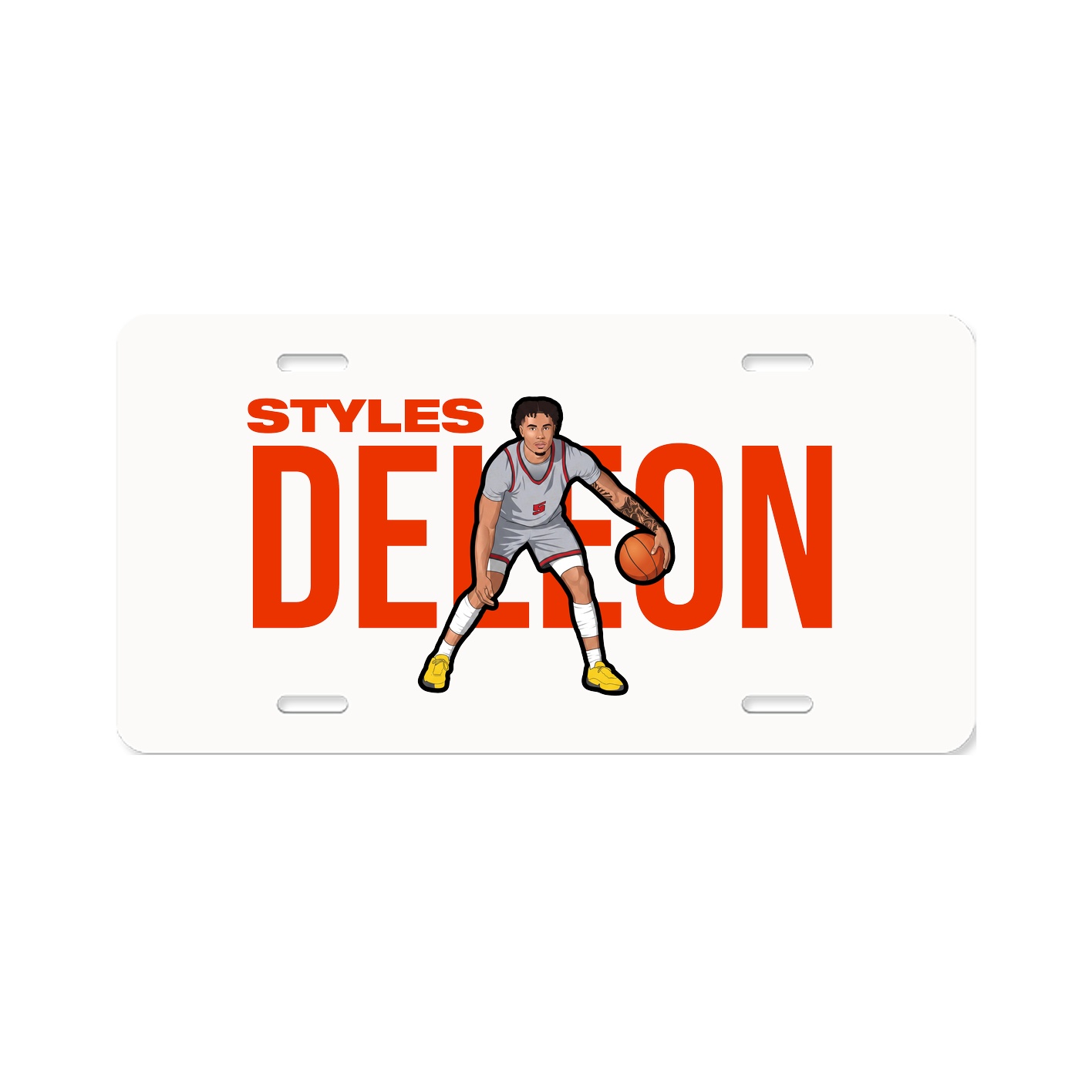 License Plate — Player Name in Classic