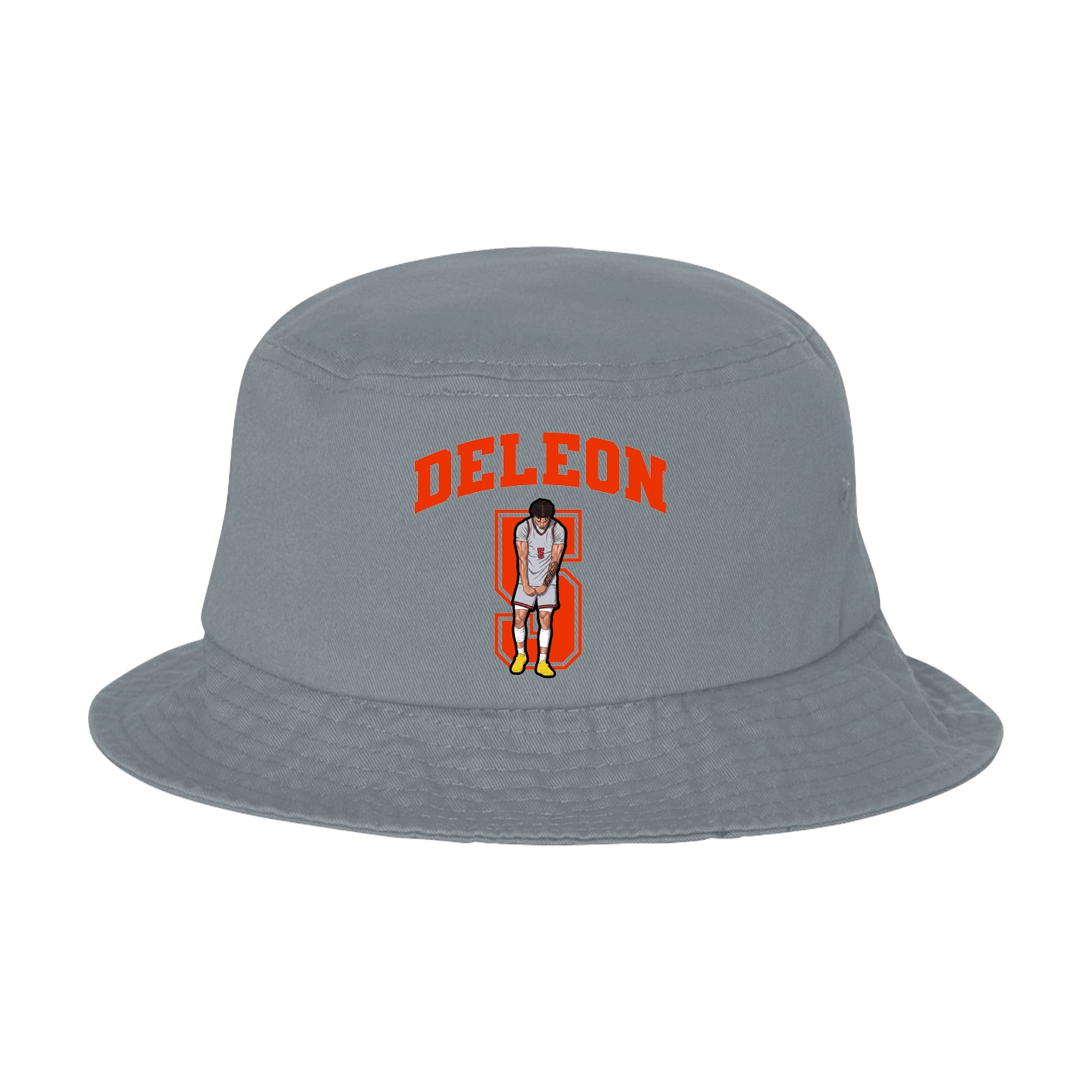 Bucket Cap — Number in Grey