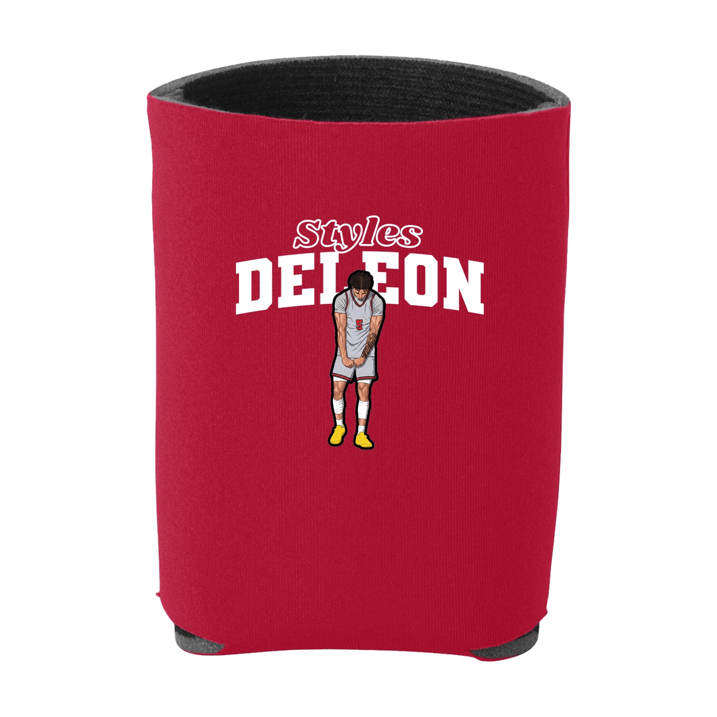 Can Holder — Name Arch in Red