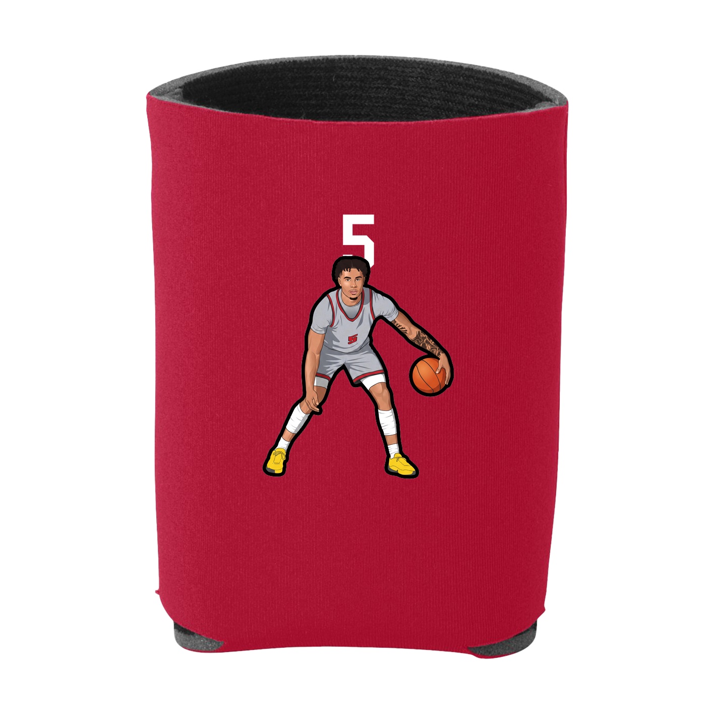 Can Holder — Number Top in Red