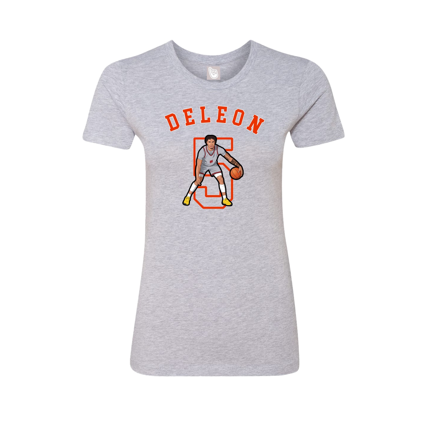 Fitted Women's Tee — Shirsey Arch in Grey