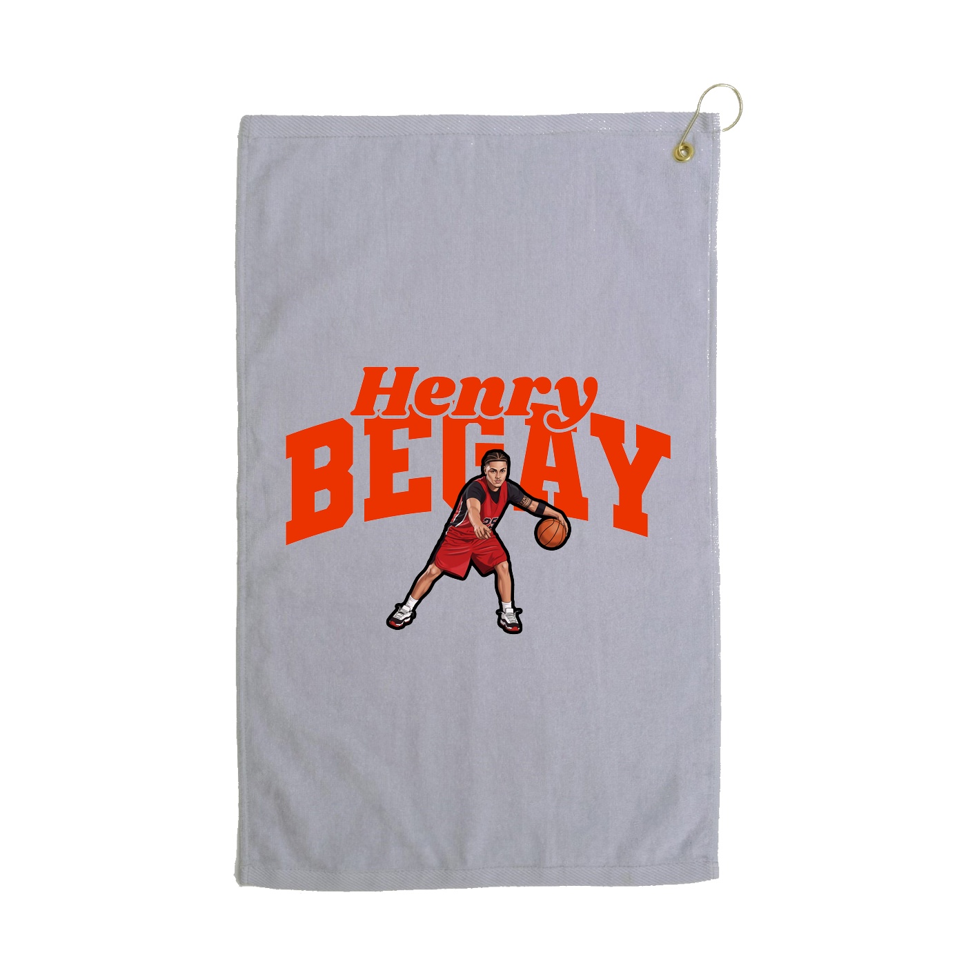 Golf Towel — Signature Arch in Grey