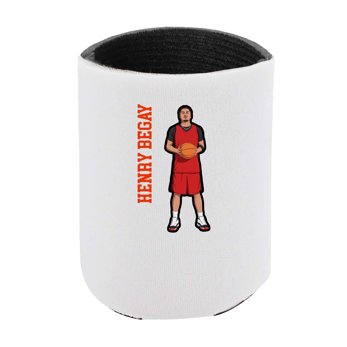 Can Holder — Name Vertical in White