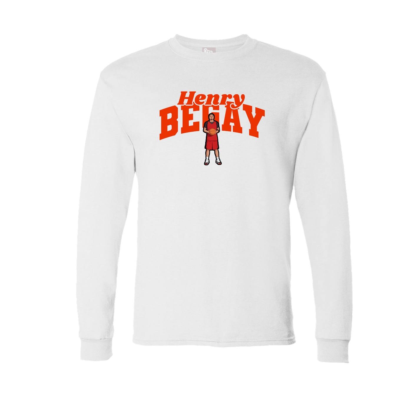 Long Sleeve Tee — Signature Arch in White