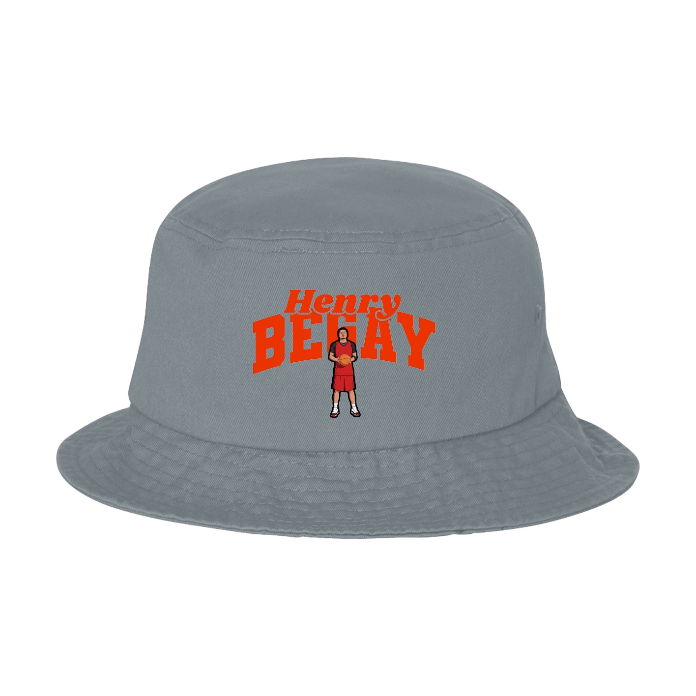 Bucket Cap — Signature Arch in Grey