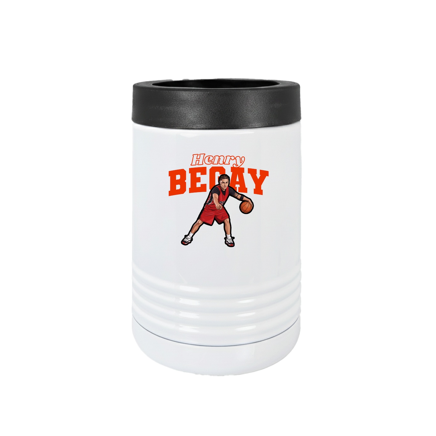 Beverage Holder — Name Arch in White