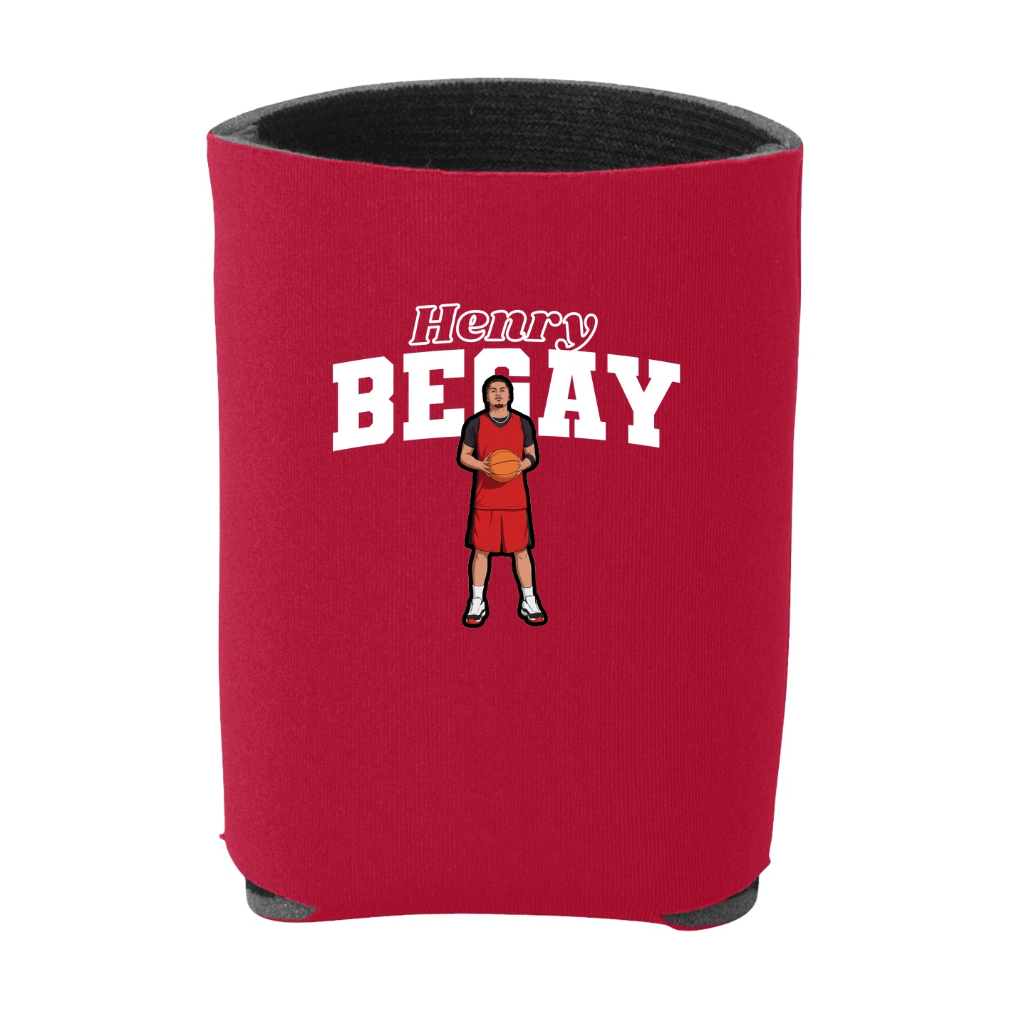 Can Holder — Name Arch in Red