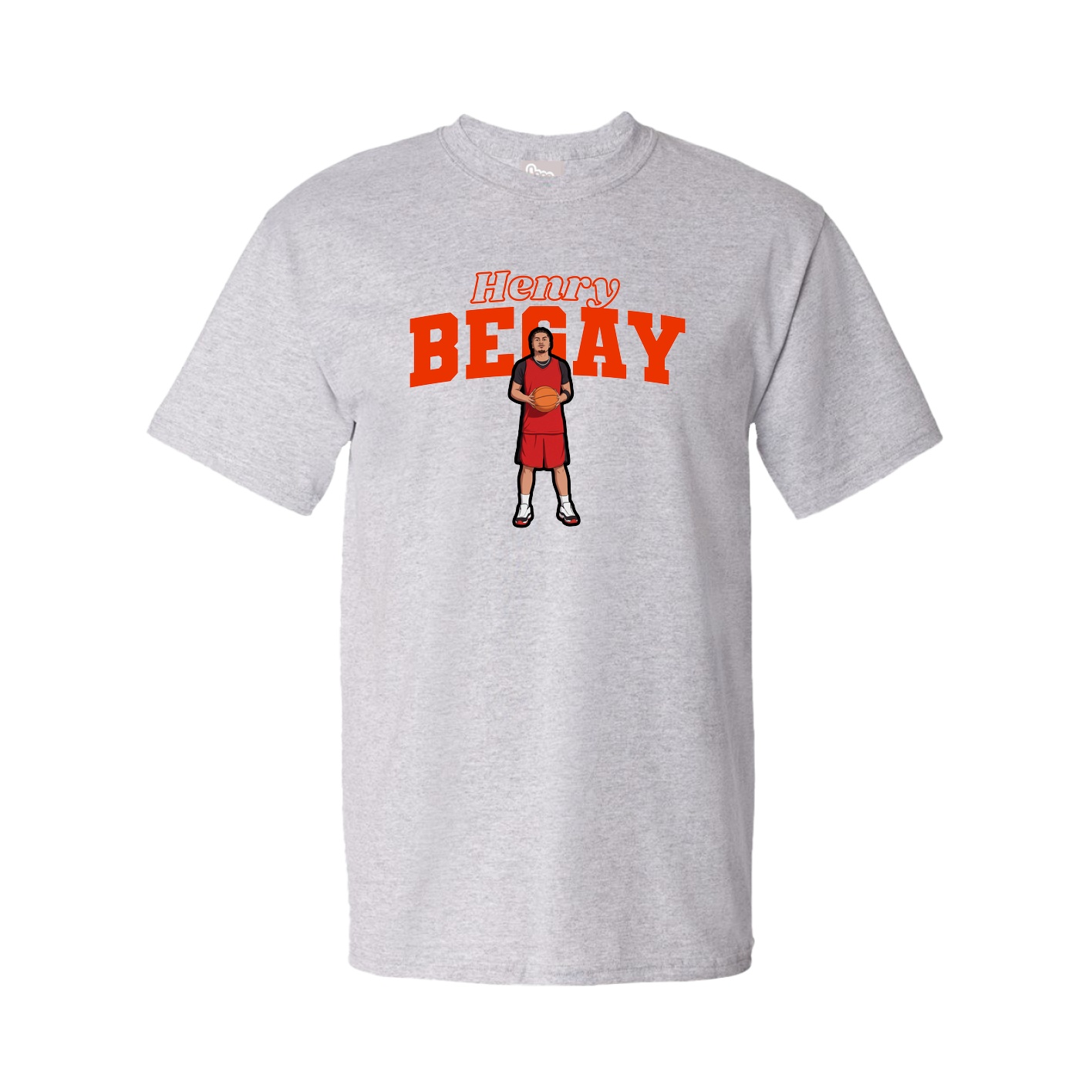 Youth Tee — Name Arch in Grey