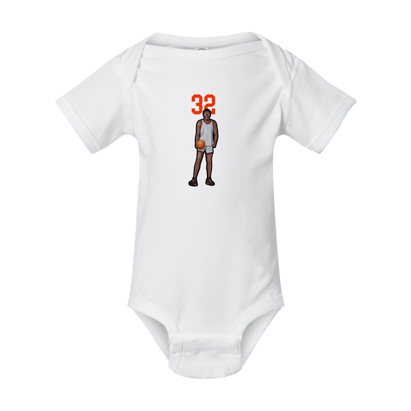 Baby Onesie — Number Top in White