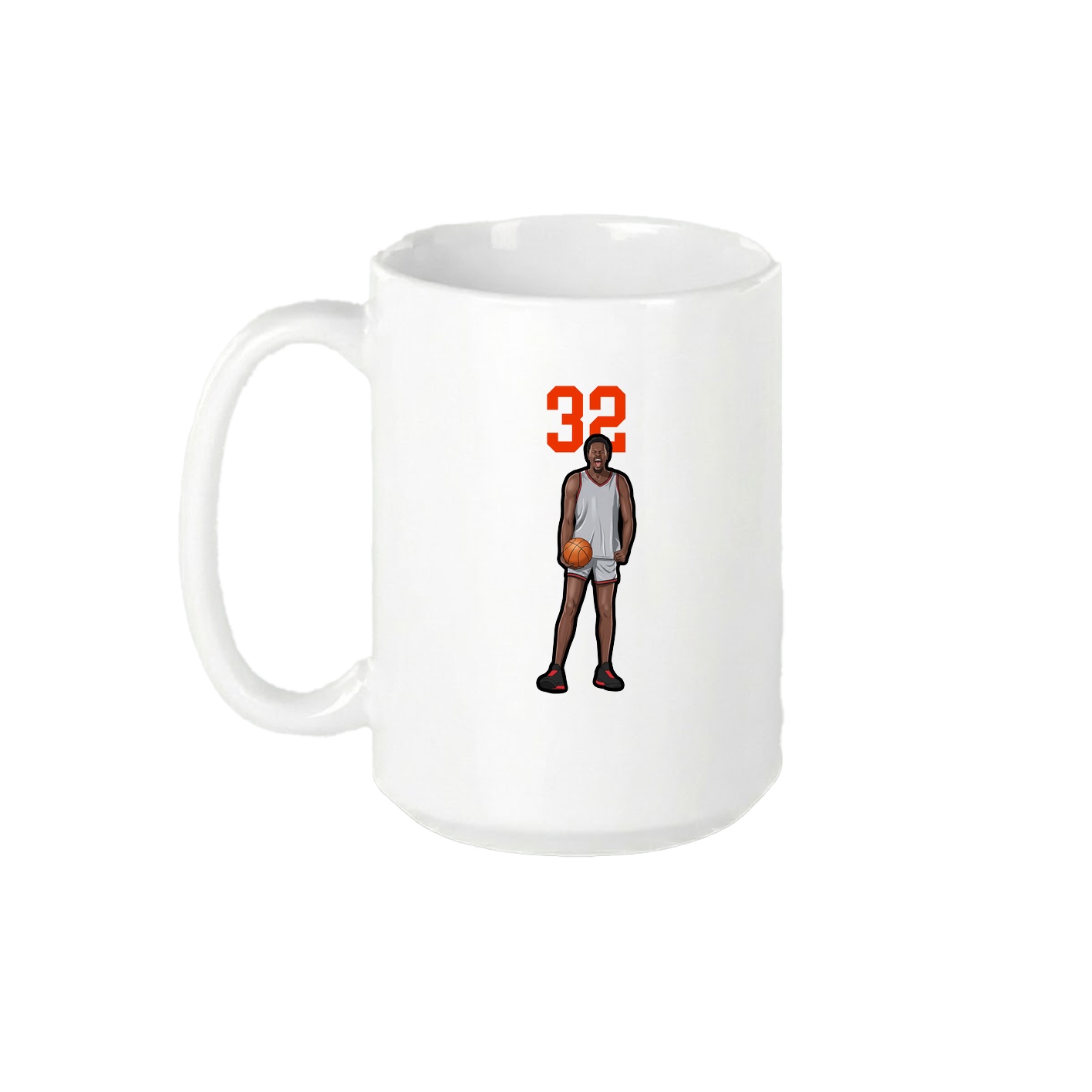 15oz Coffee Mug — Number Top in White
