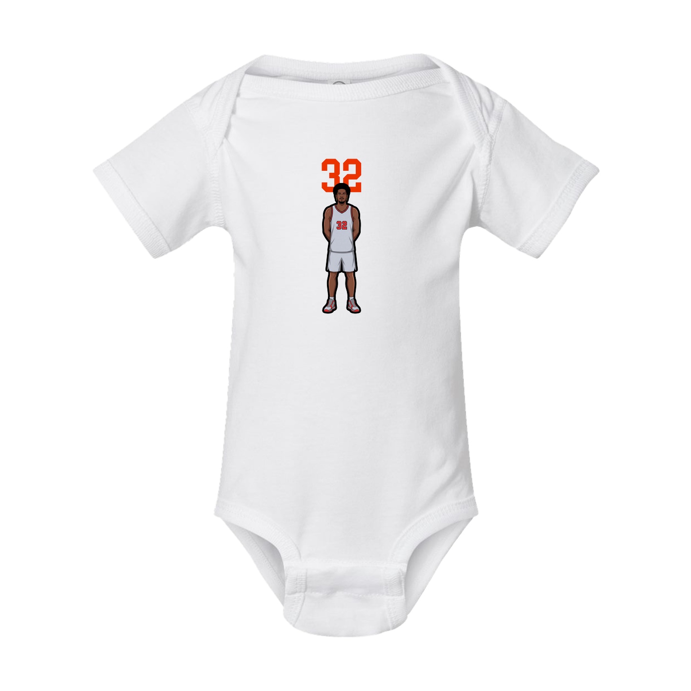 Baby Onesie — Number Top in White