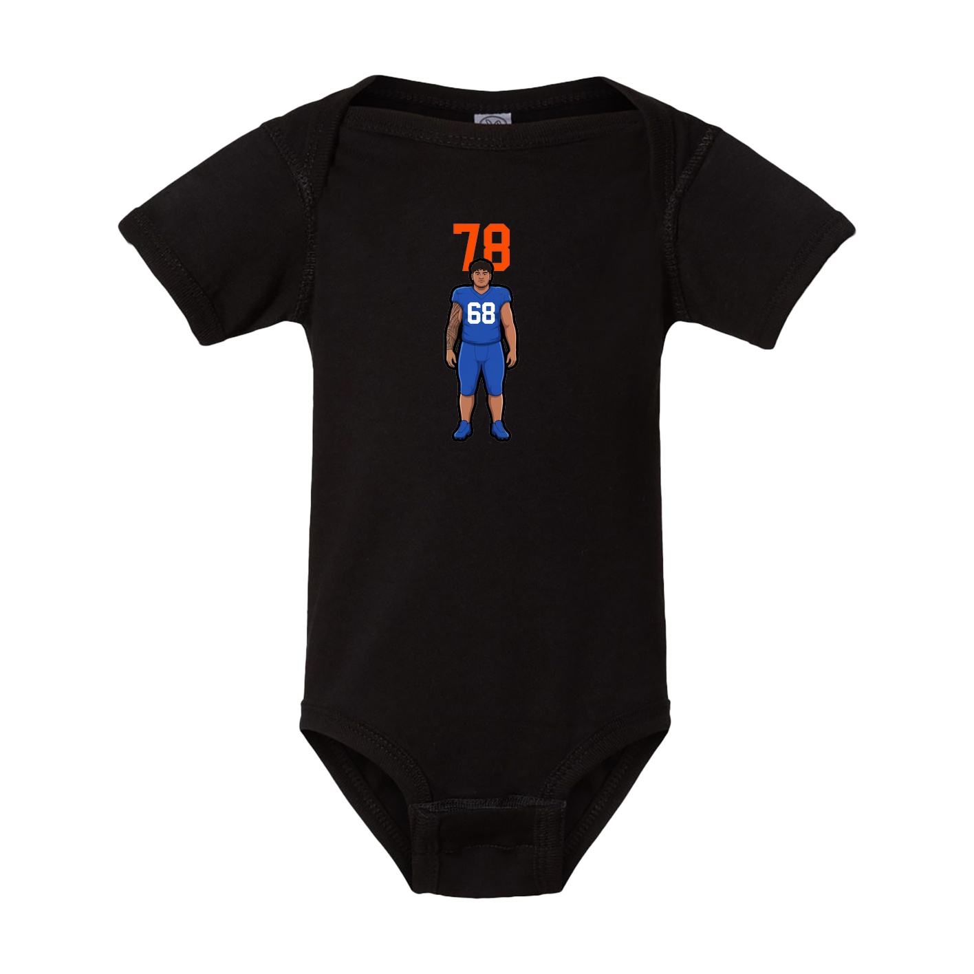 Baby Onesie — Number Top in Black