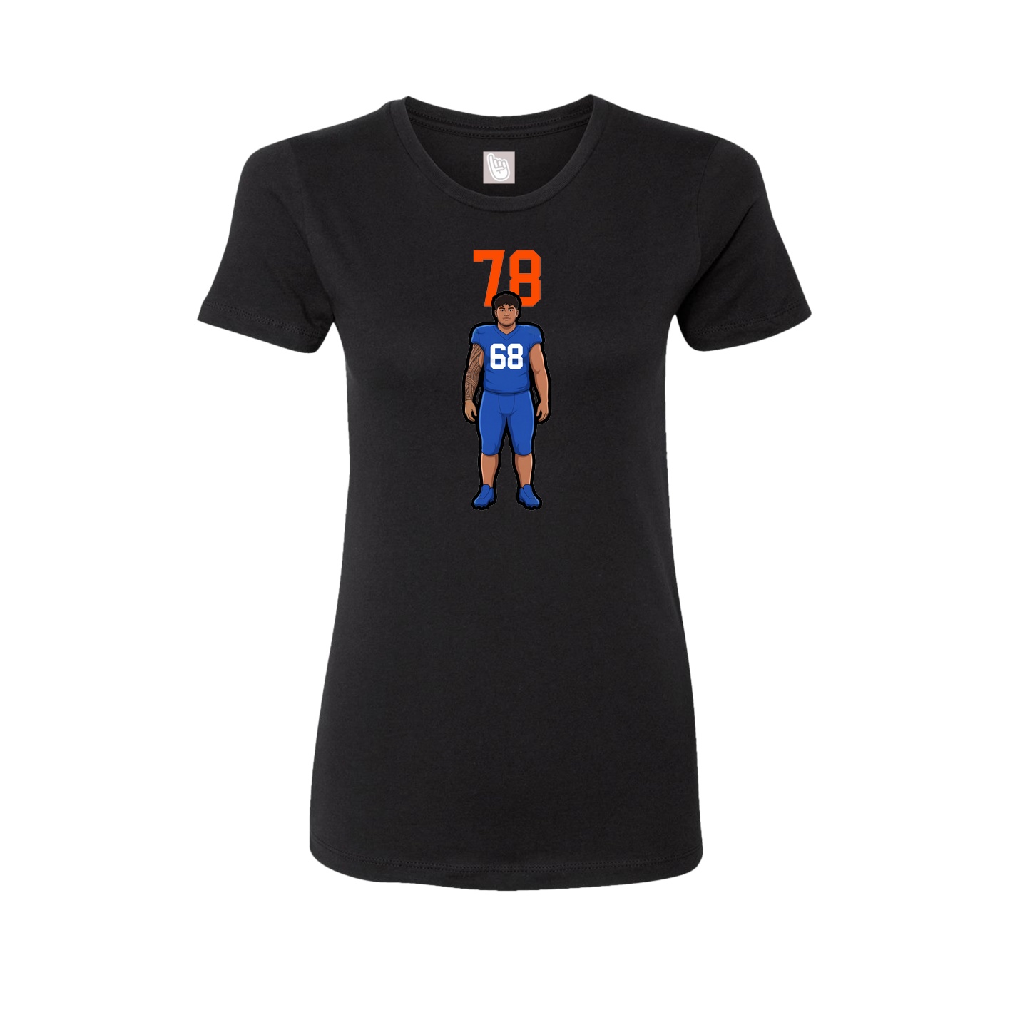 Womens Tee — Number Top in Black