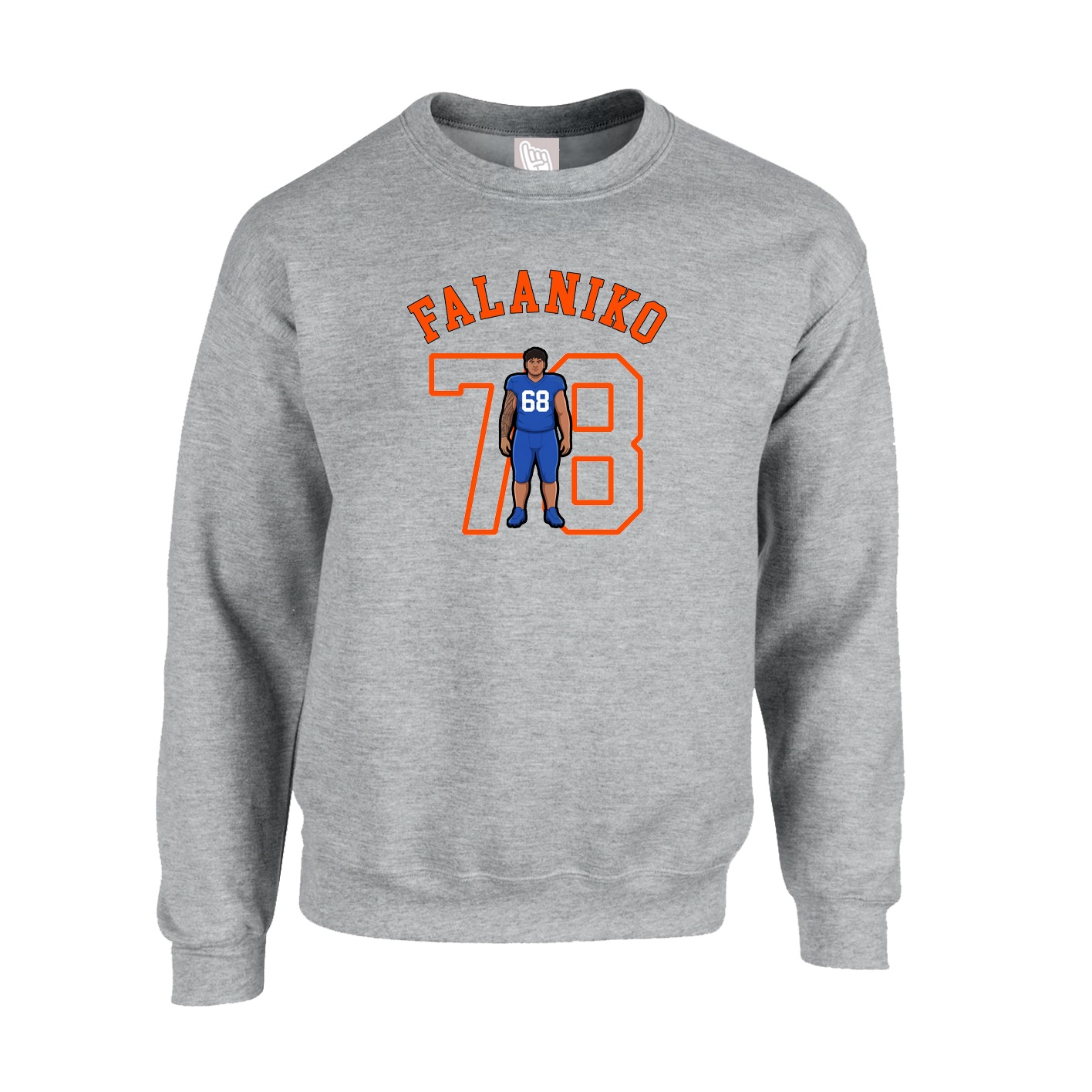 Fleece Crew — Shirsey Arch in Grey