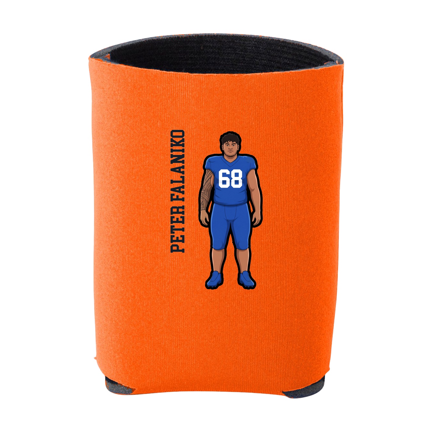 Can Holder — Name Vertical in Orange