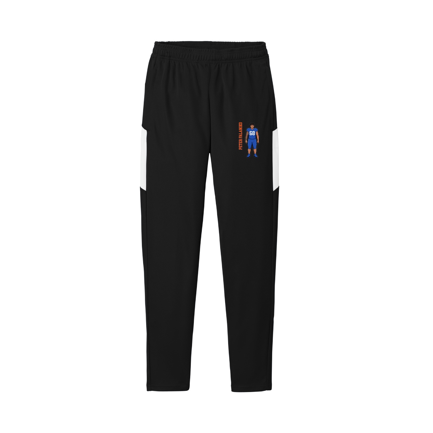 Team Travel Pant — Name Vertical in Black/White
