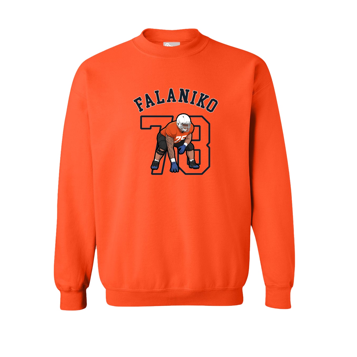 Fleece Crew — Shirsey Arch in Orange